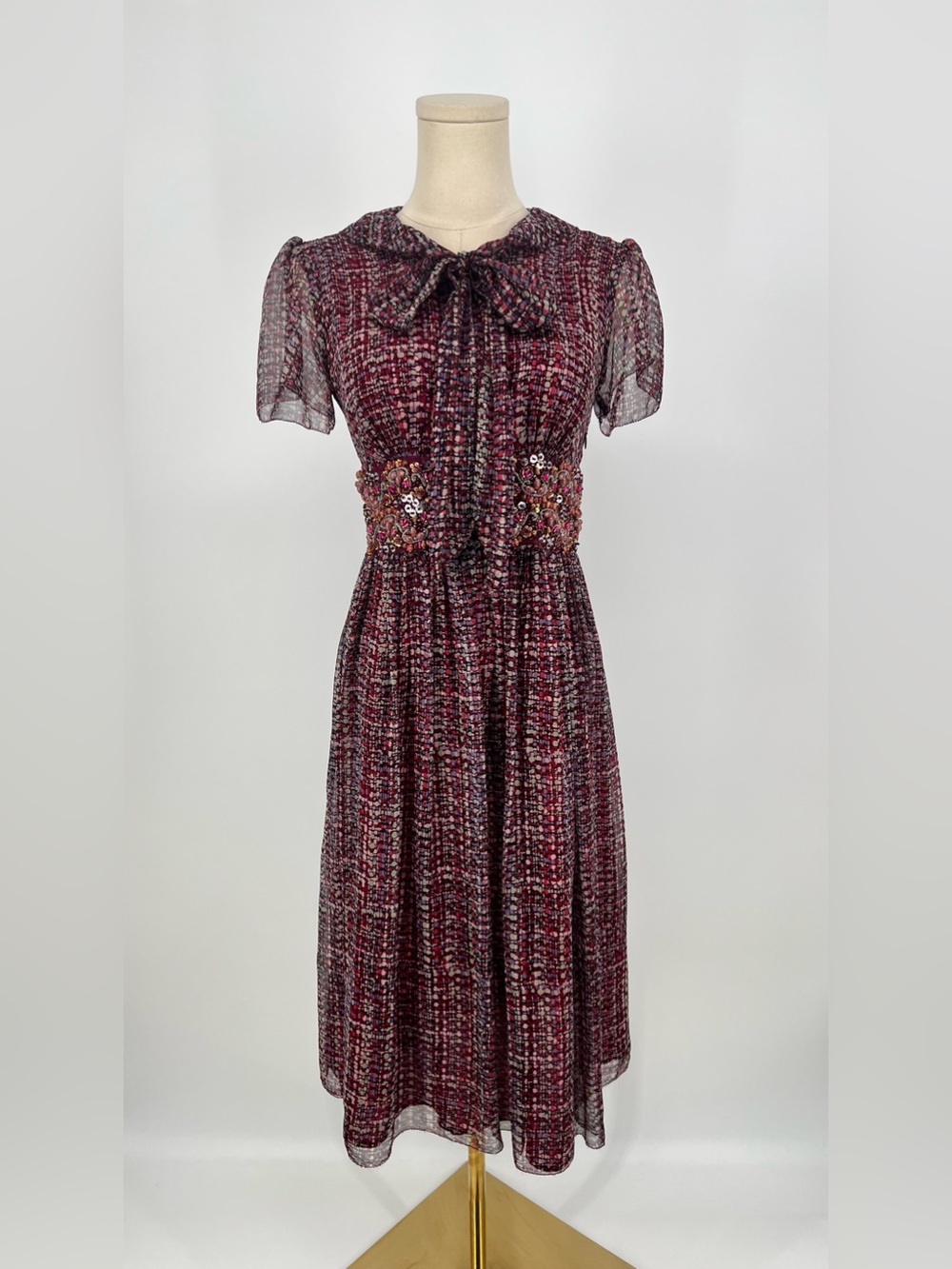 Cynthia Steffe 100% Silk Beaded Dress | 2 NWT